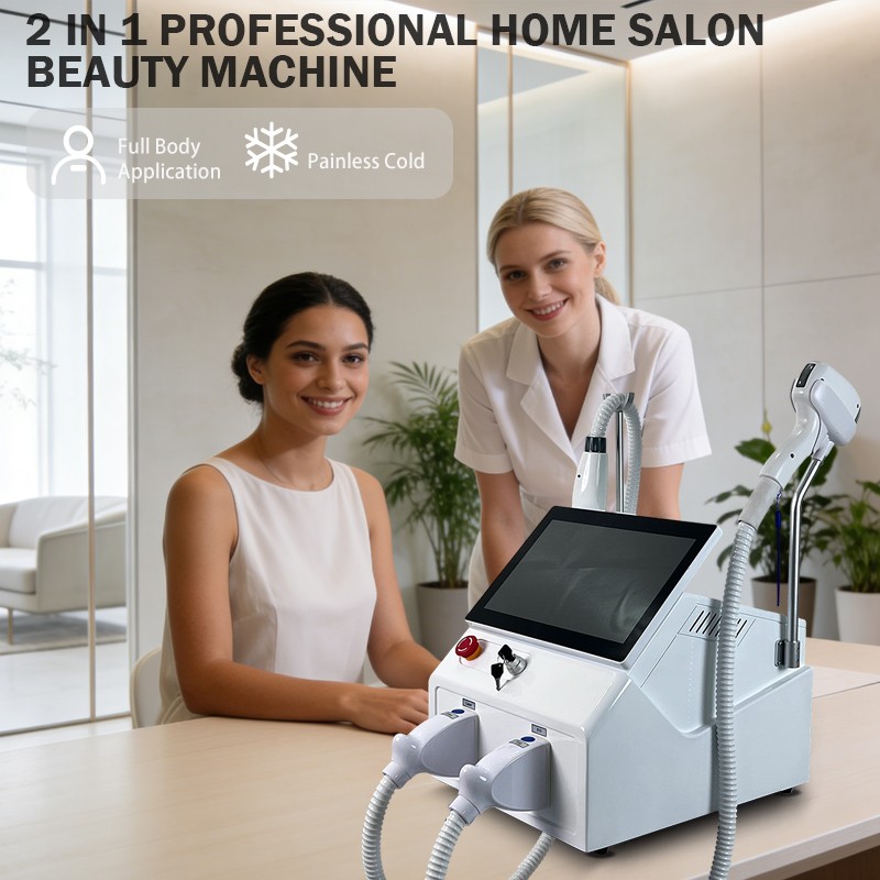 2in1 Diode Laser Hair Removal Pico Tattoo Removal Machine 4 Wavelength Permanent