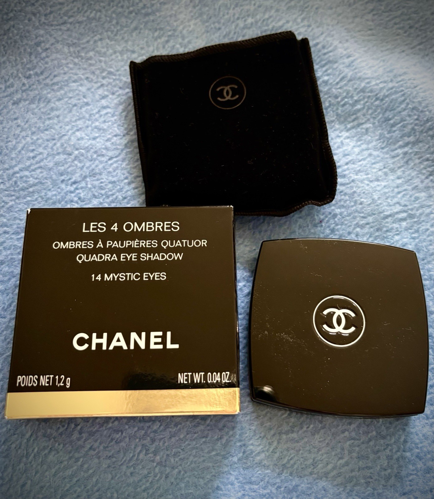NIB Chanel Les 4 Ombres 14 MYSTIC EYES Eyeshadow Quad VINTAGE Round Pan France