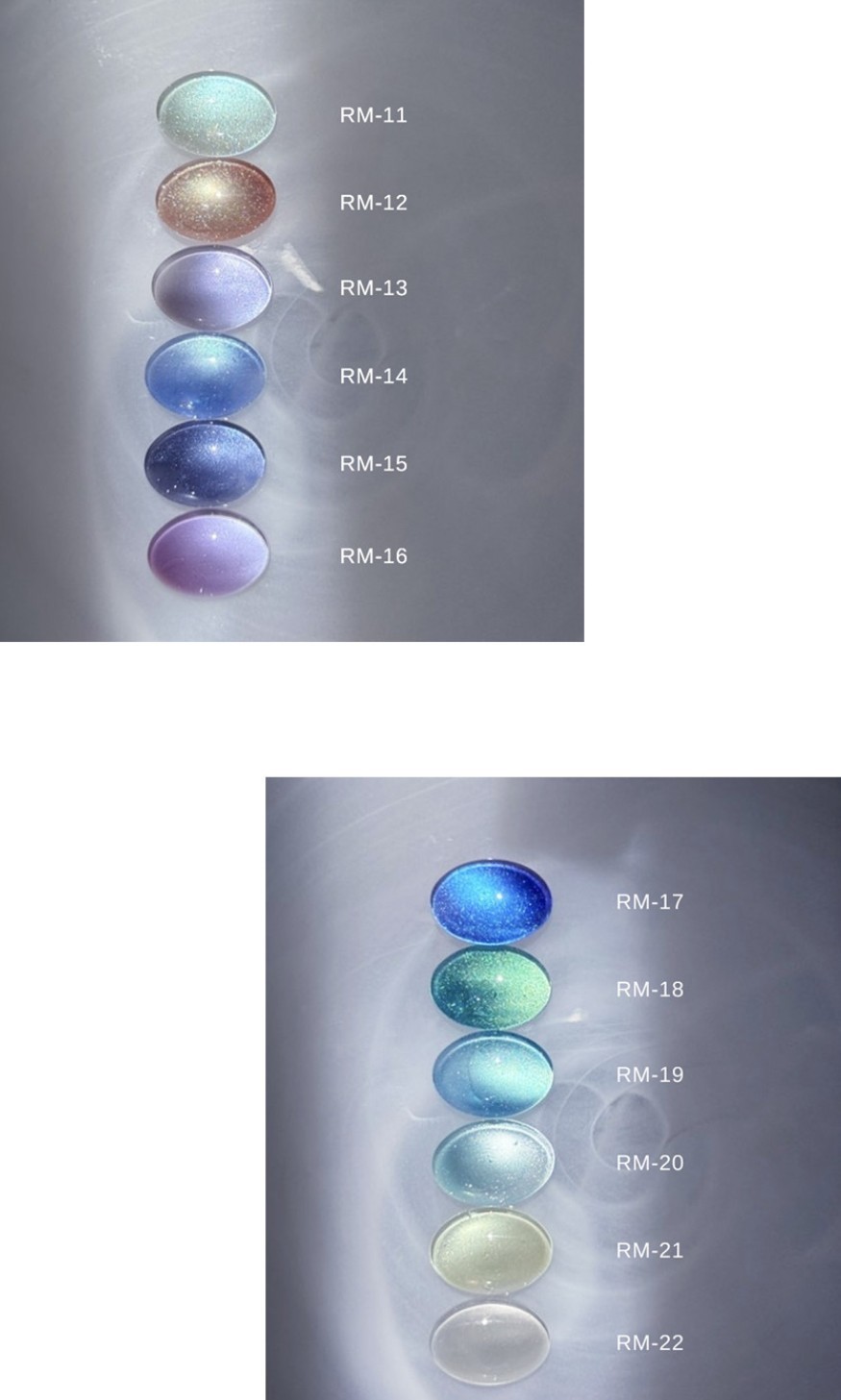 ROZYHIP Quartz Magnetic Cat Eye Gel Nail Polish 12 Colors Set 10ml K-Beauty