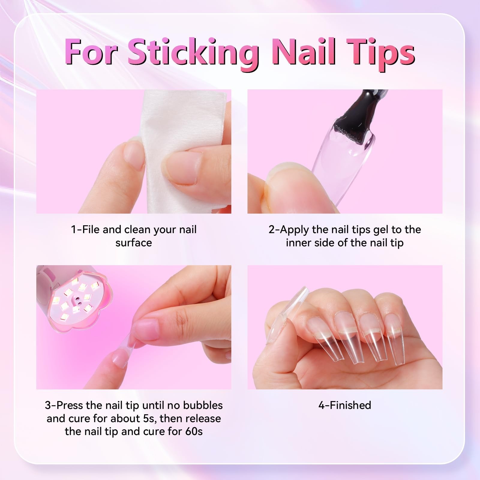 Cordless Mini UV LED Nail Lamp – 10s Flash Cure, Rechargeable Gooseneck Dryer, A