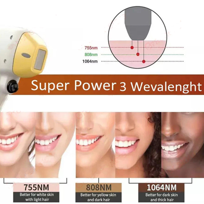 Professional Laser Tattoo Removal 2in1 Titanium Diode Laser Hair Removal Machine