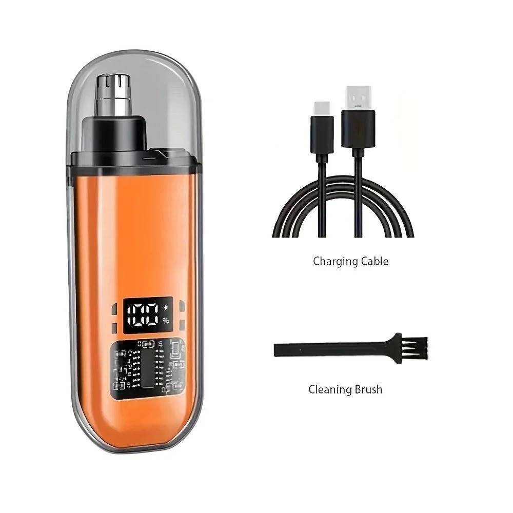 Nose Ear Hair Trimmer for Men USB C Rechargeable Portable Grooming Kit Fast Ch..