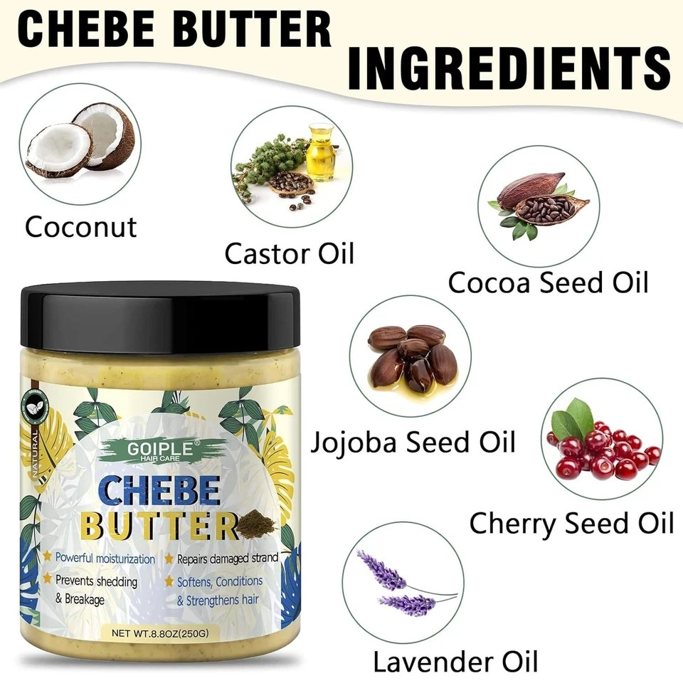 8.8 Oz Chebe Butter for Hair Growth Chebe Hair Butter Grease for Hair Men, Women