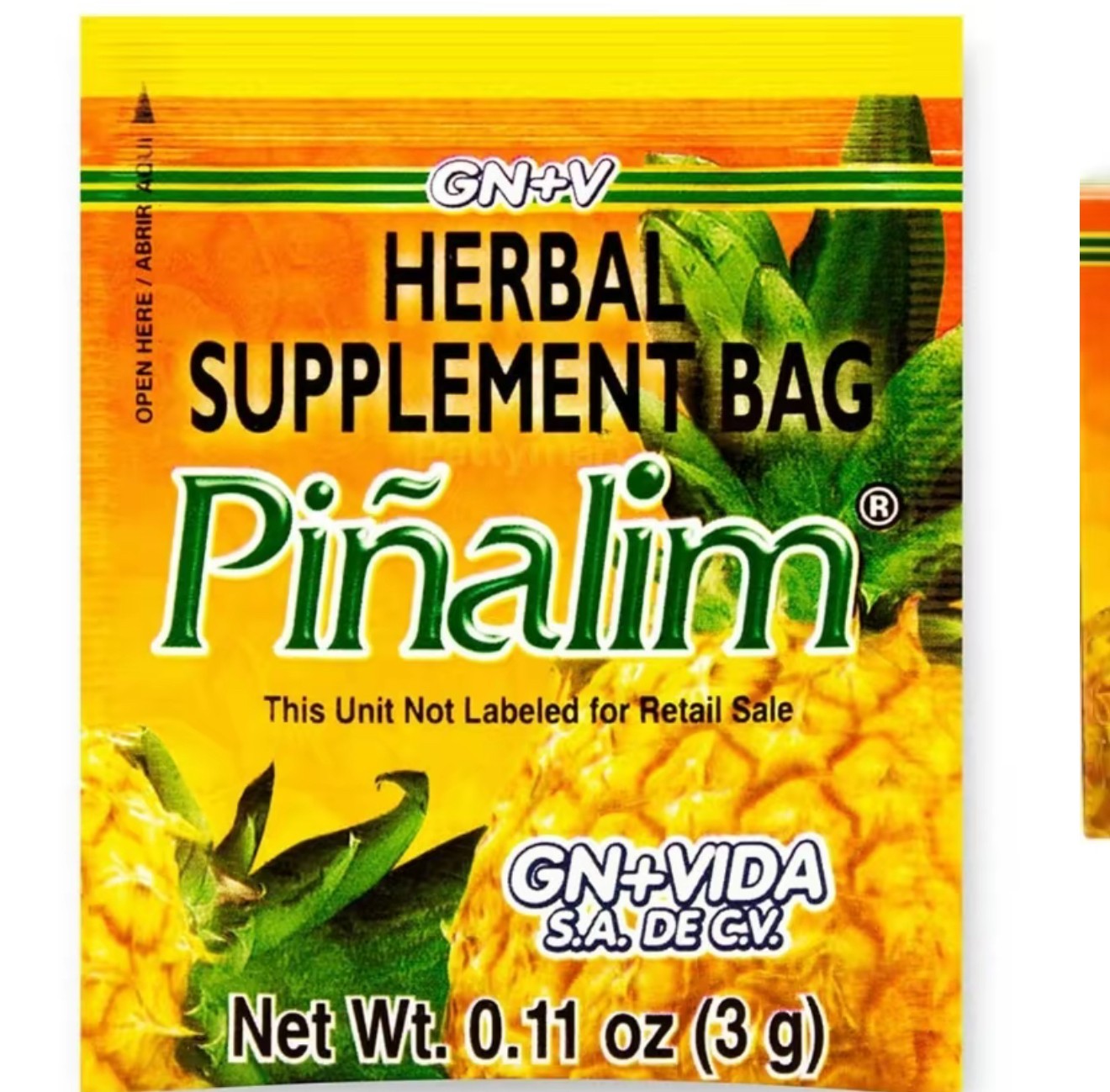 3X Pinalim Original GN+Vida PINALIM TEA Te de Pina 30 Day Supply USA SELLER