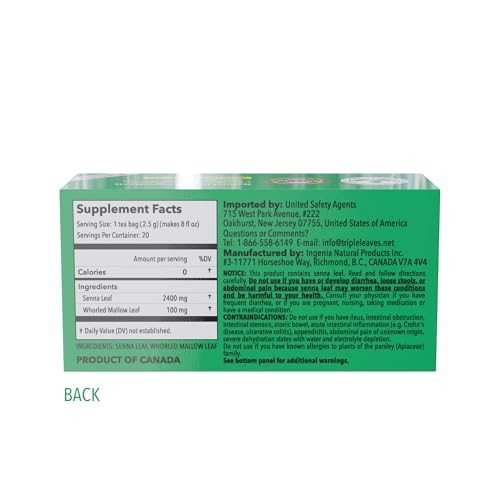 Nutra-Slim Tea (20 Tea Bags), Extra Strength Dieters’ Tea