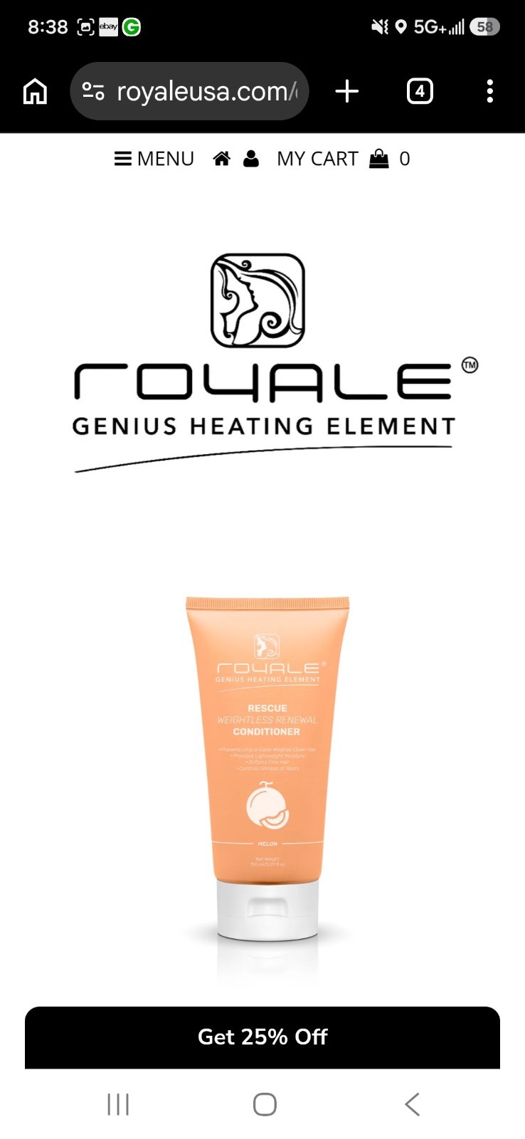 Royale Rescue Weightless Renewal Shampoo/Conditioner Set MSRP $300 Free Shipping