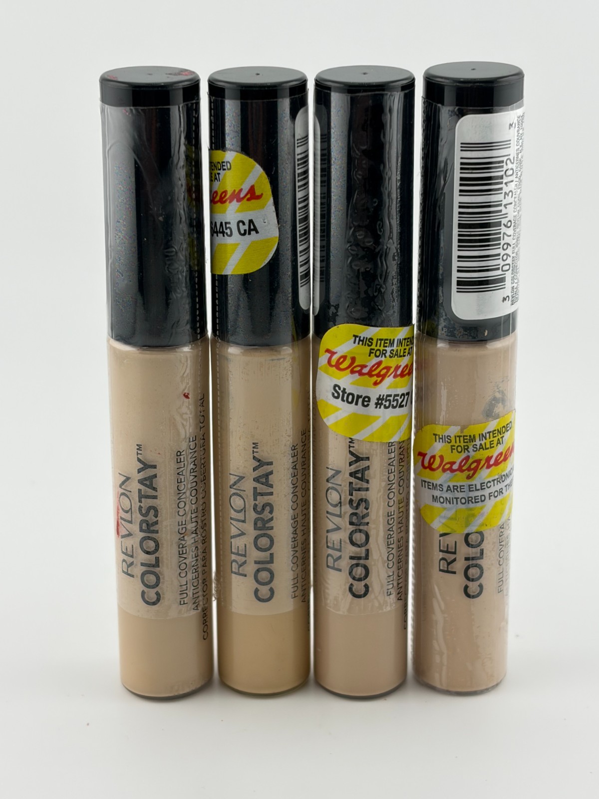 Revlon ColorStay Full Coverage Concealer Makeup 18M 015 Light Pale – Set of 4