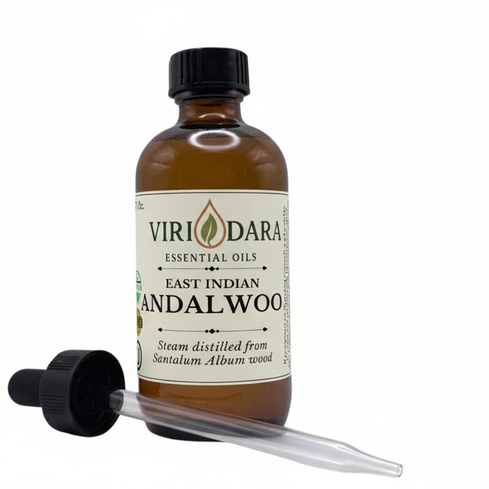 Organic East Indian Sandalwood Essential Oil – 100% Pure & Natural – Free Shippi