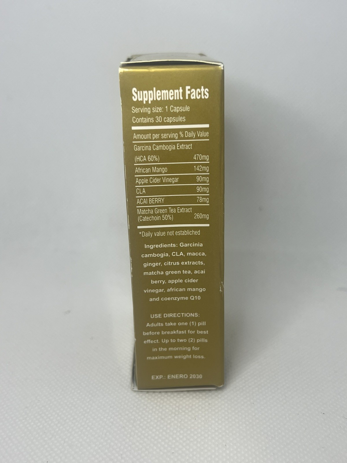 Slim Golden Xtreme Advance Weight Loss Supplement 30 Capsules