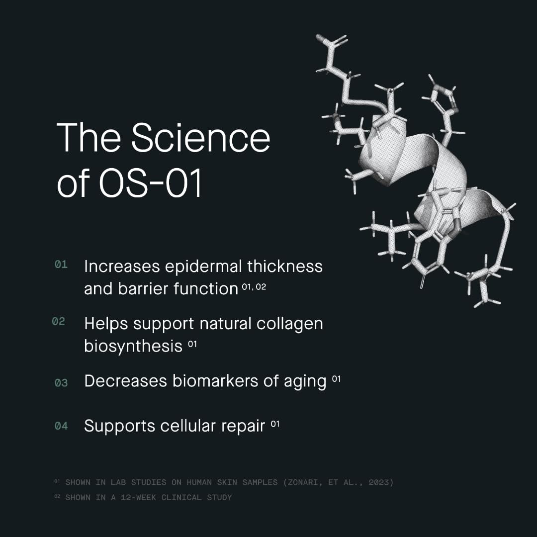 FACE OS 01 Peptide Topical Supplement Skin Longevity Age Reversal Moisturizer M