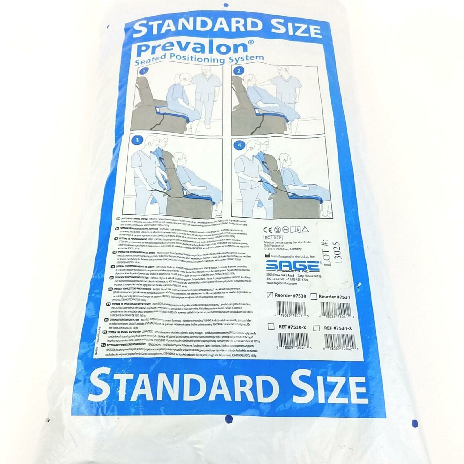 Prevalon Seated Positioning System – Sage Product 7530 Standard Size