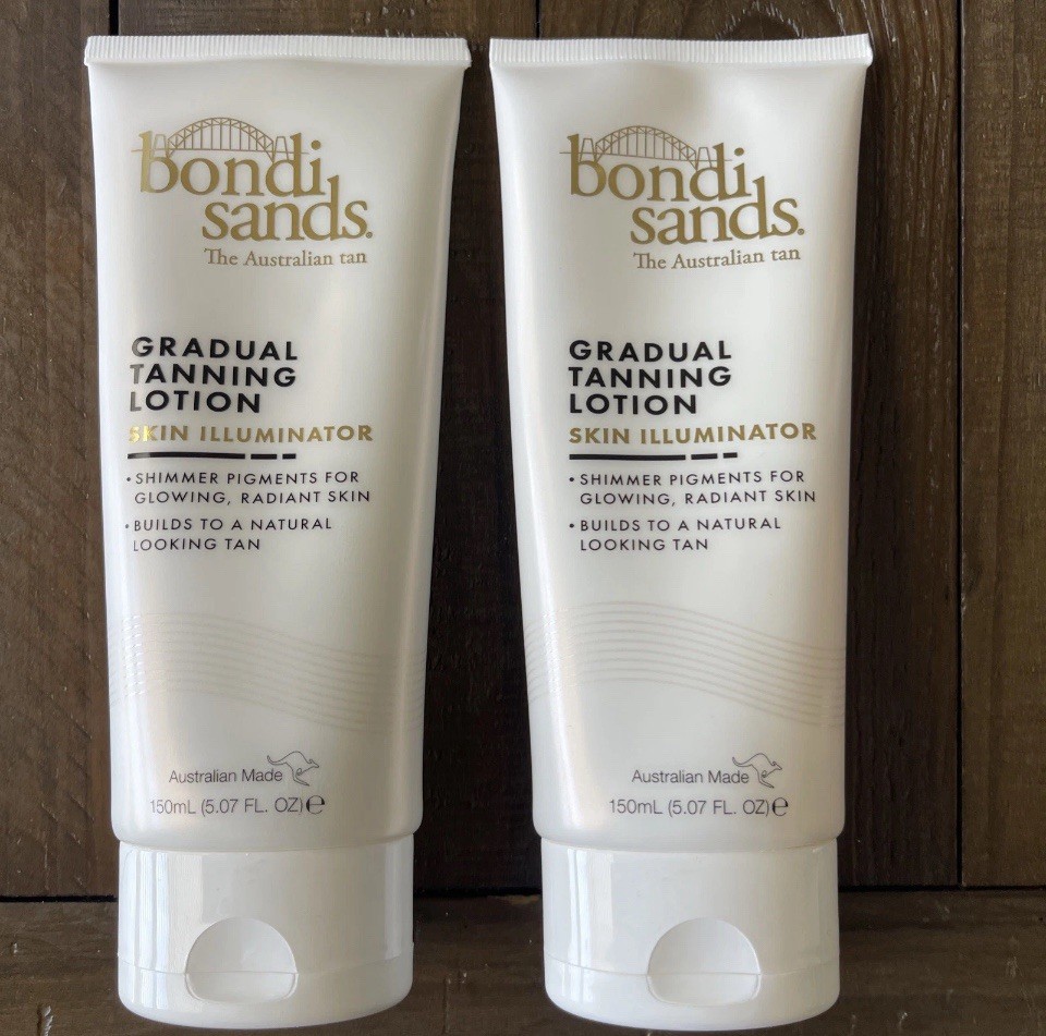 2x BONDI SANDS Gradual Tanning Lotion Tinted Skin Illuminator 5.07oz. New