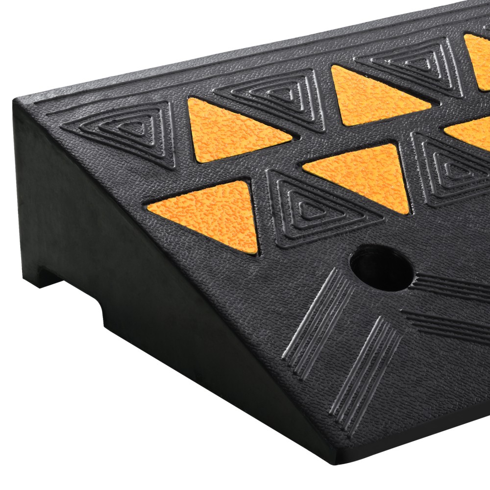 4.25″ 15T Rubber Curb Ramp Driveway Wheelchair Truck Forklift Access Ramp