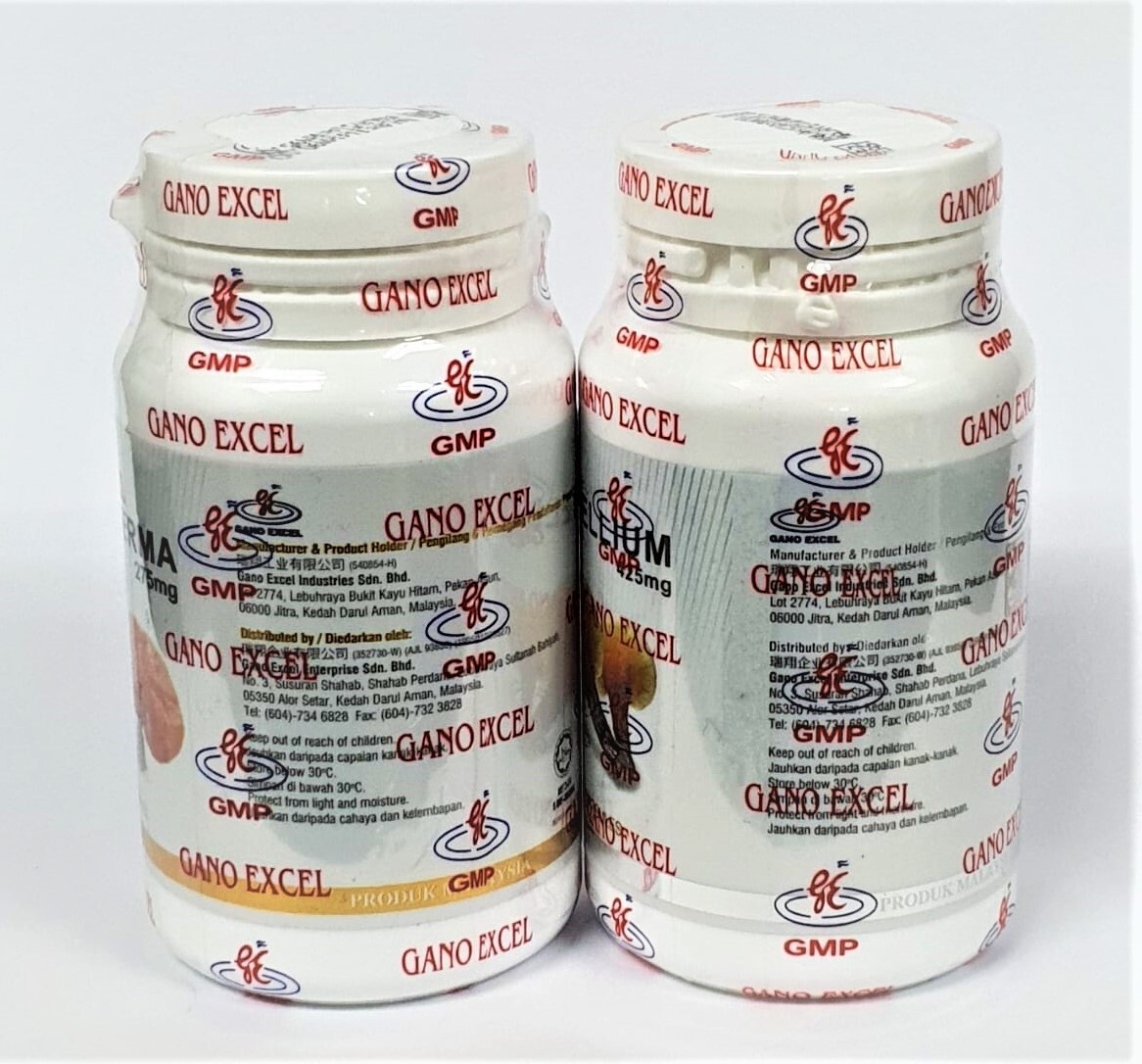 1 Bottle Gano Excel Excellium 90 + 1 Bottle Ganoderma Lucidum 90 Capsules USA