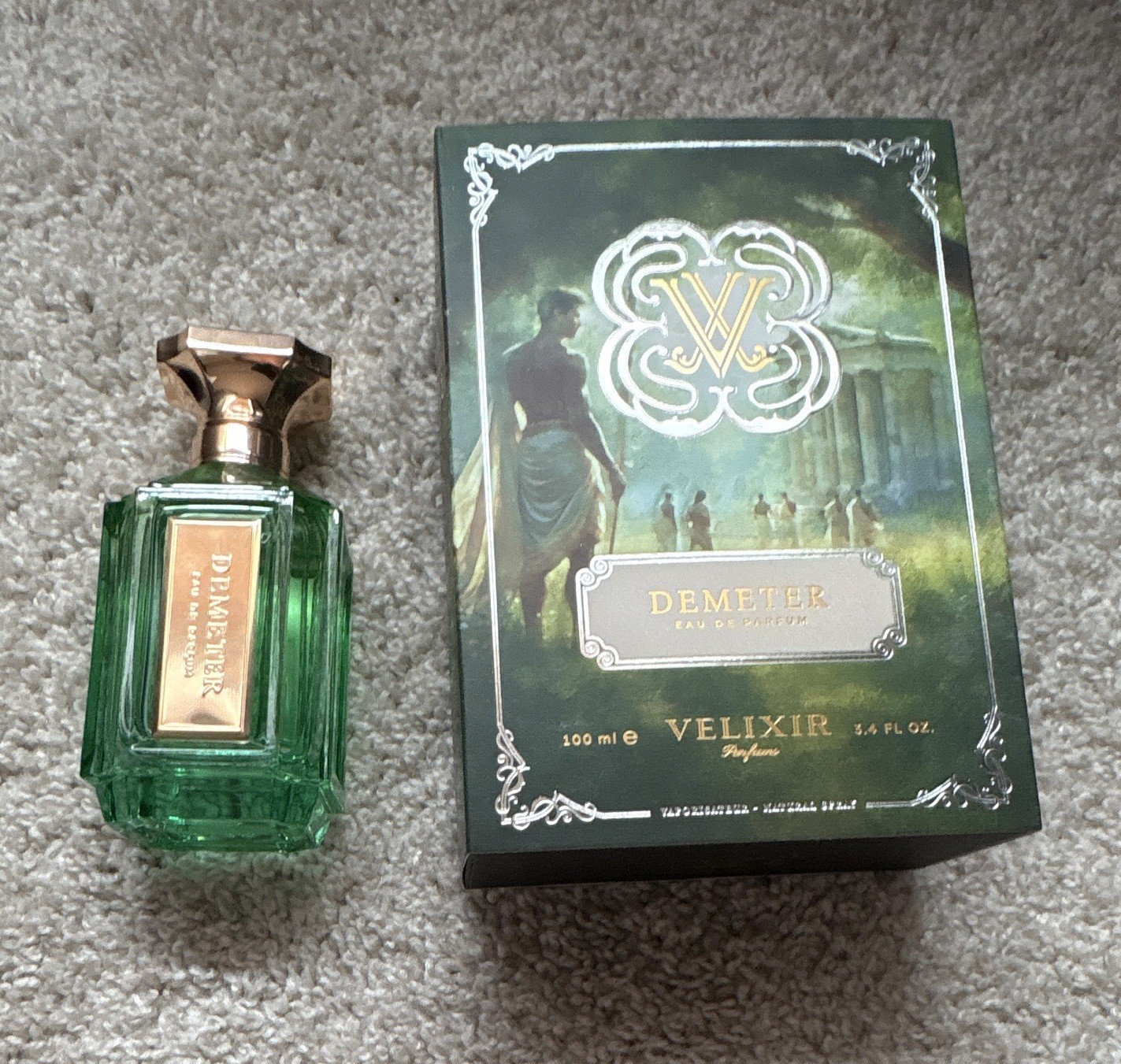 Velixir Parfums Demeter Eau de Parfum Spray, 3.4 fl oz Regular Size