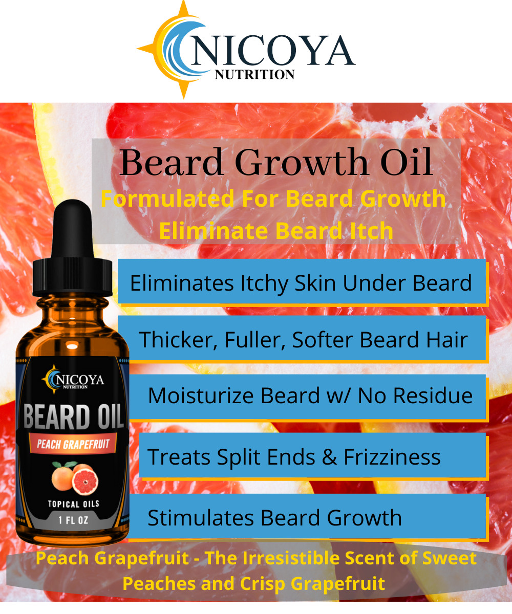Beard Growth Oil- Fast Growing Beard Mustache Facial Hair oil for Men 15+ Scents