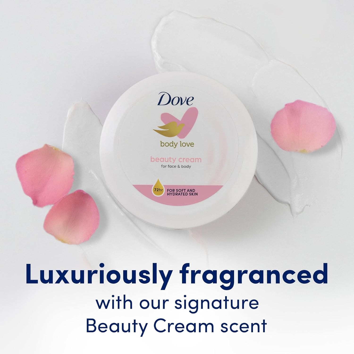 4 X Dove Body Love Beauty Cream 2.53 Fl Oz/75 ML