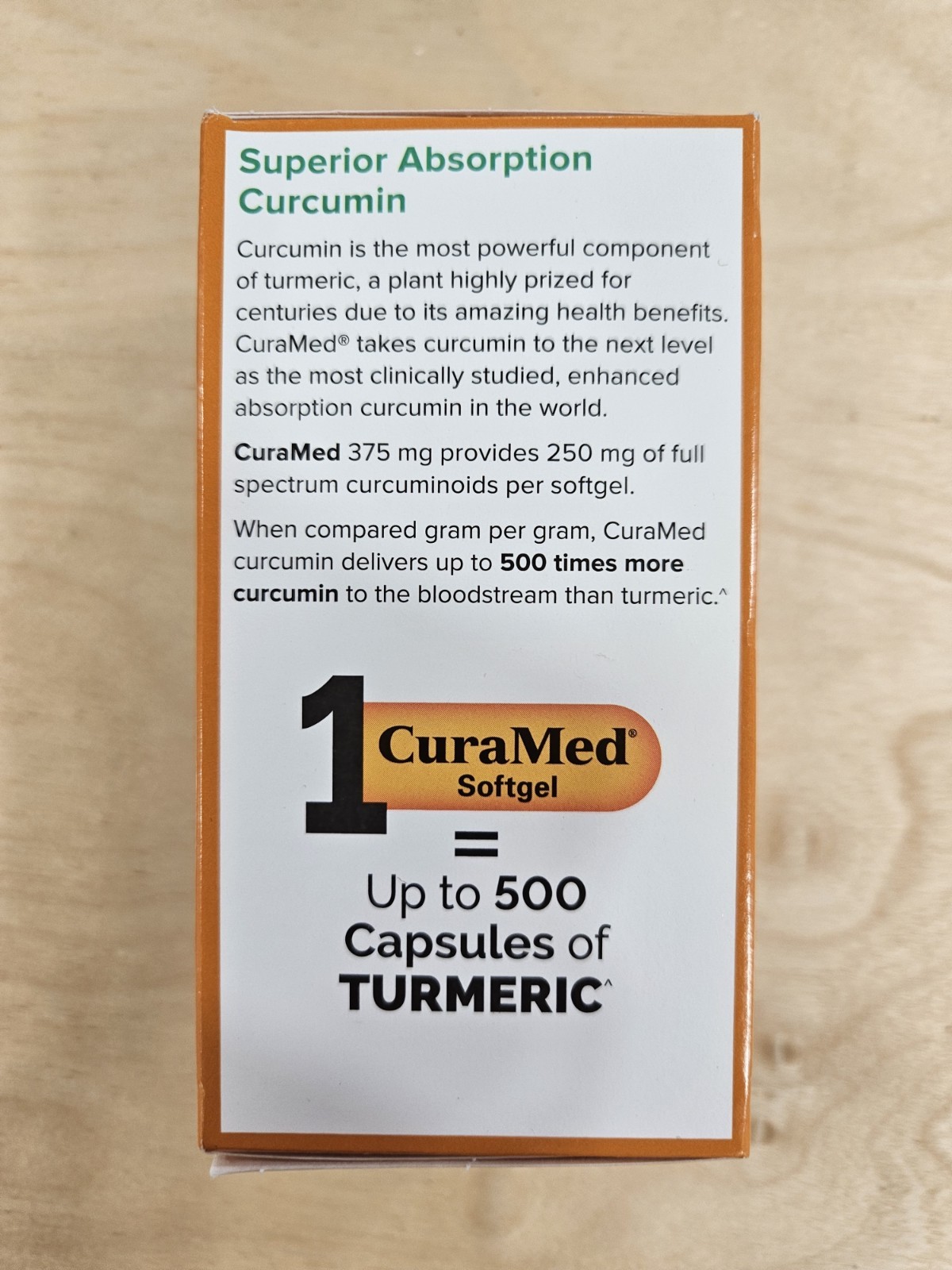 Terry Naturally CuraMed 375mg Superior Absorption Curcumin 60 Softgels Exp 06/28