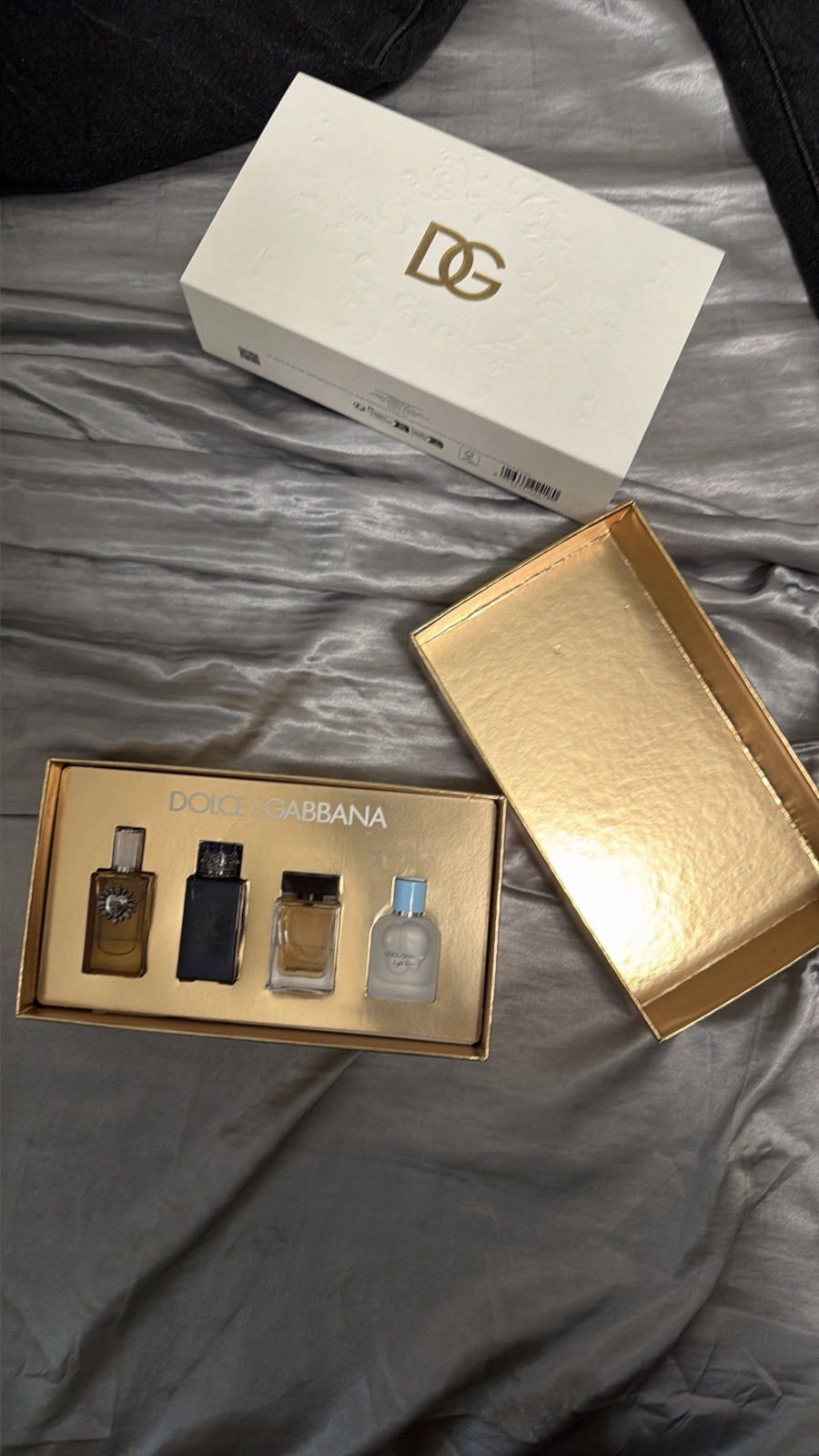 Dolce & Gabbana 4pc Mini Spray Gift Set 0.17oz Devotion/K/The One/Blue