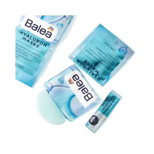 4 x Hyaluron face mask, 16ml Balea Vegan Each Buyer Get a GIFT!