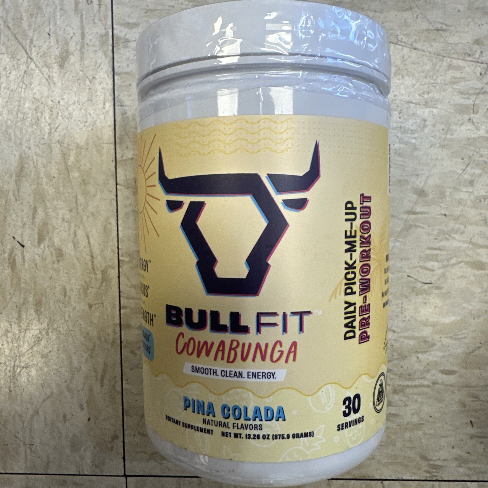 Bull Fit Pre Workout Pina Colada 30 Servings Best By 07/2026