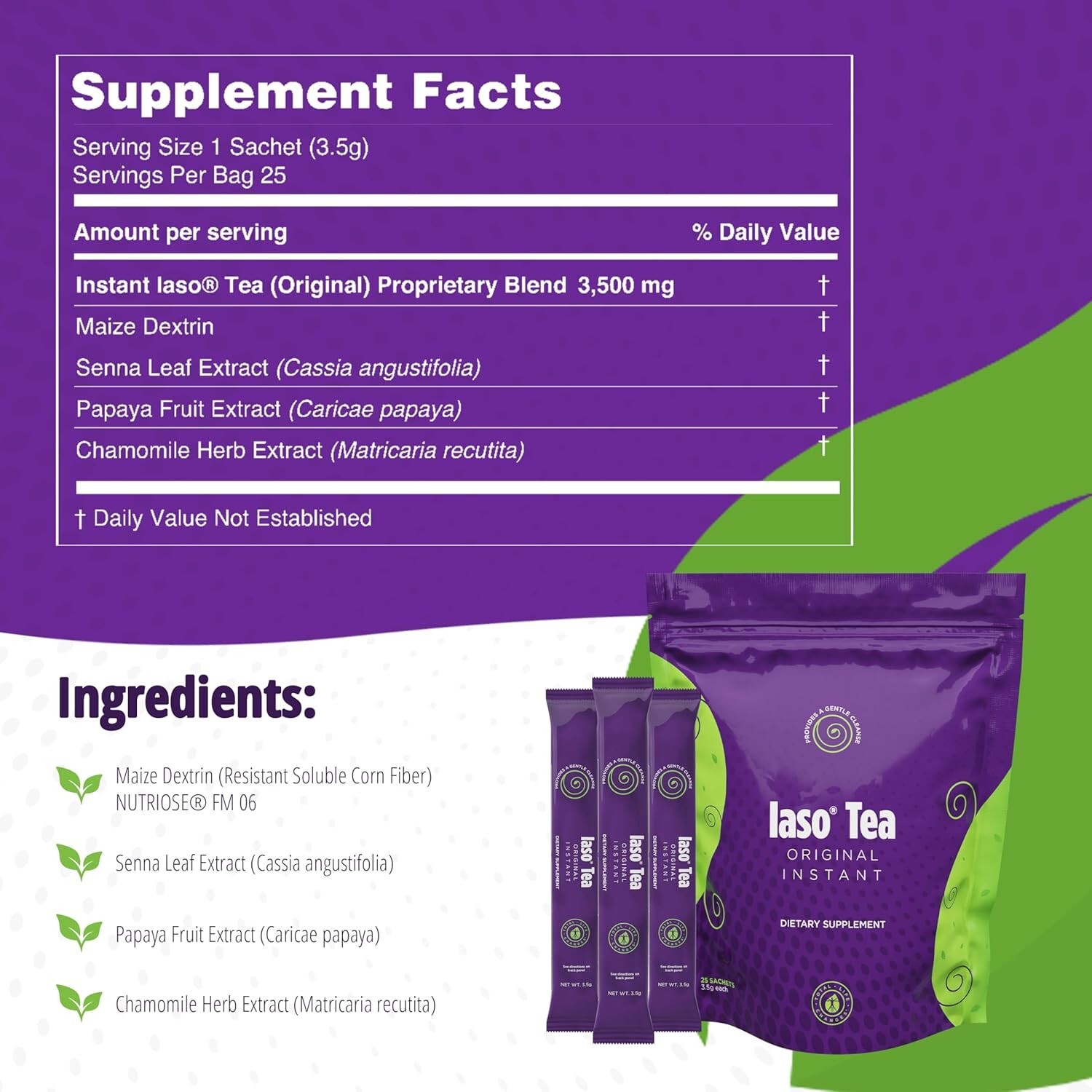 Total Life Changes IASO Herbal Tea, (Original) 25 Count (Pack of 2)