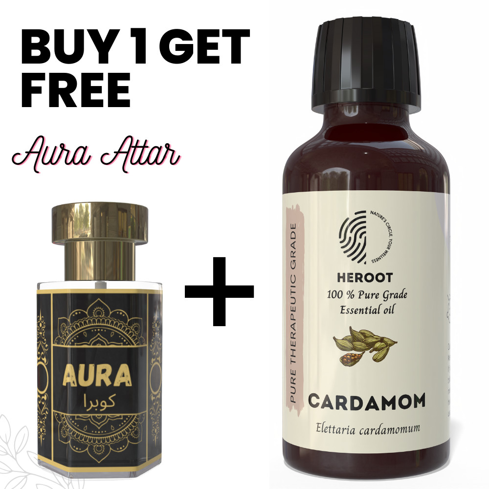 Cardamom Essential Oil 10ml Aromatherapy Diffuser Home Fragrance DIY +Free Attar