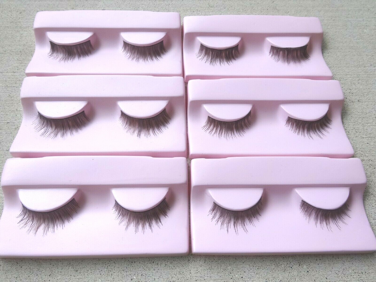 SIX SETS Marilyn Miglin False Eye Lashes 799-67-75 Real Hair Made in Korea New