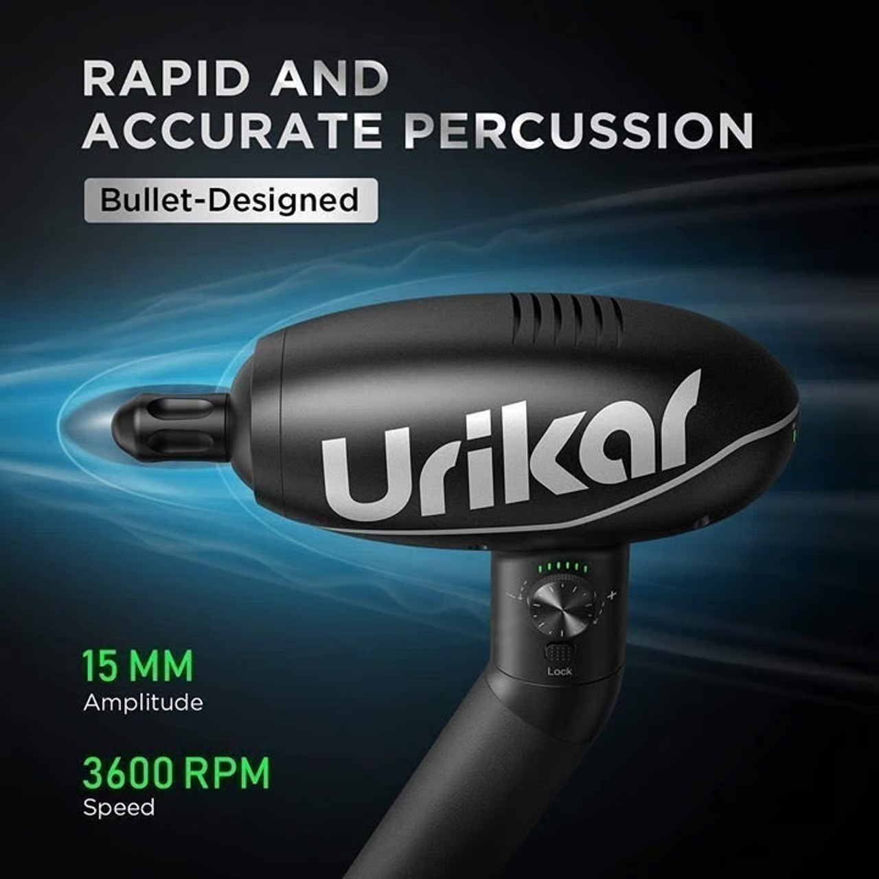 Urikar Pro 2 Heated Massage Gun Deep Tissue Muscle Massager with Rotating Handle