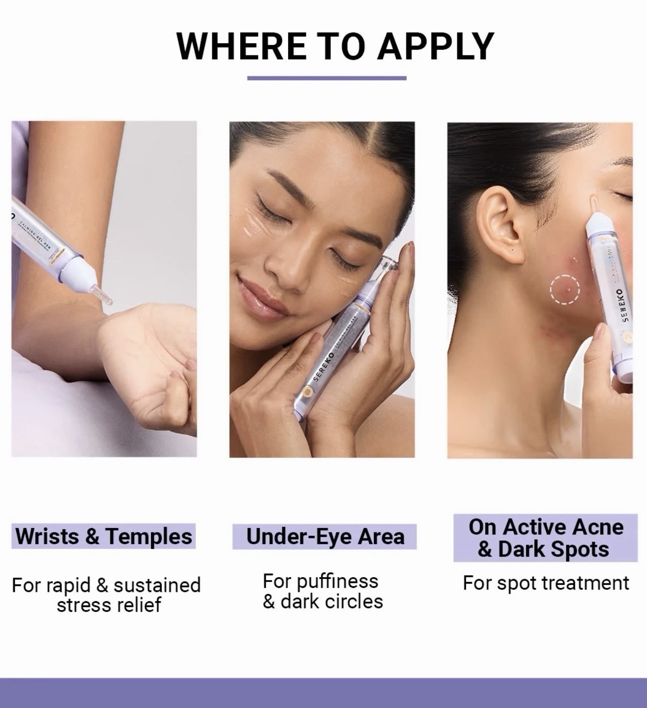 Calming Gel Pen With Wild Indigo & Cica Dark Circles, Puffiness & Acne Spots10ml