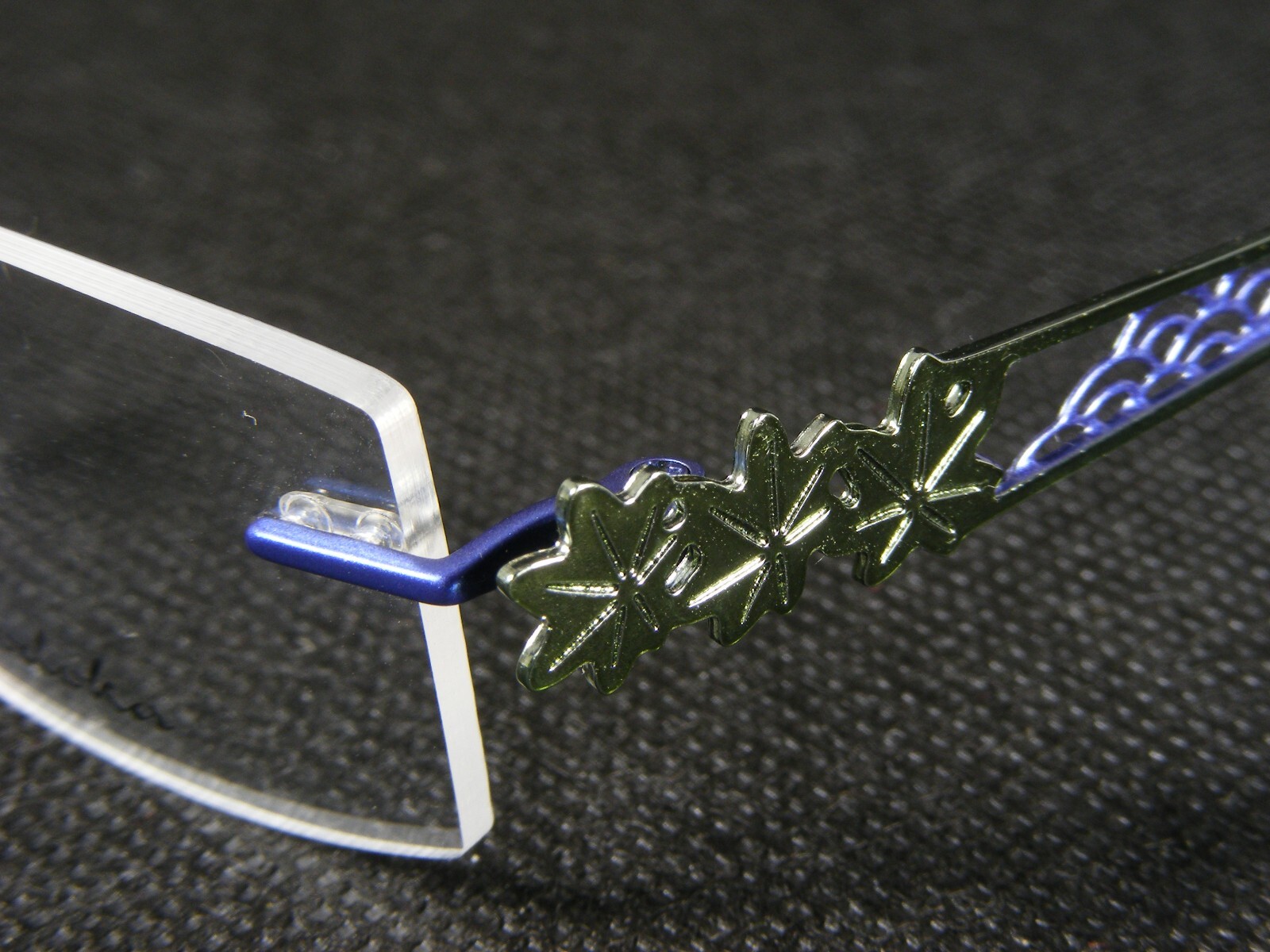 Nodoka Charmant ND10160 PU Purple Blue UNIQUE RARE EYEGLASSES GLASSES 49-19-140