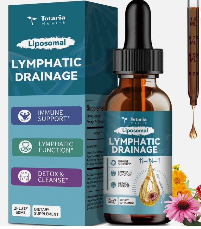 Liposomal Lymphatic Drainage Drops – 11 In 1 Organic Lymphatic Drainage