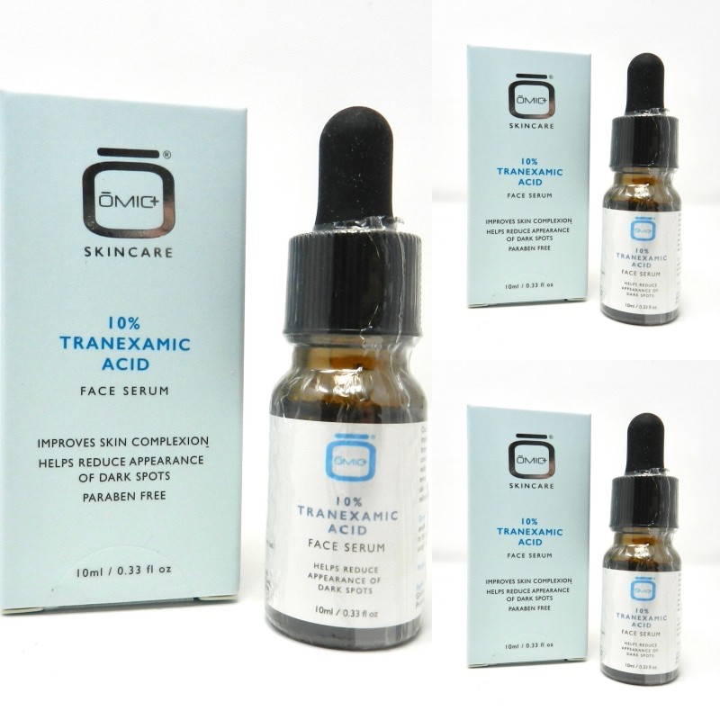 OMIC+ 10% Tranexamic Acid Face Serum 0.33 oz / 10 mL Lot of 3 Vegan Exp 11/2030