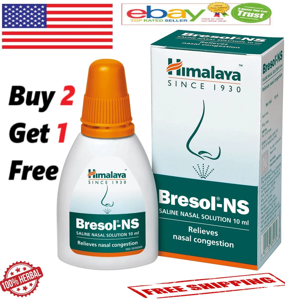 BRESOL NS Himalaya Natural For Respiratory Wellness With Long Expiry – 10 ML