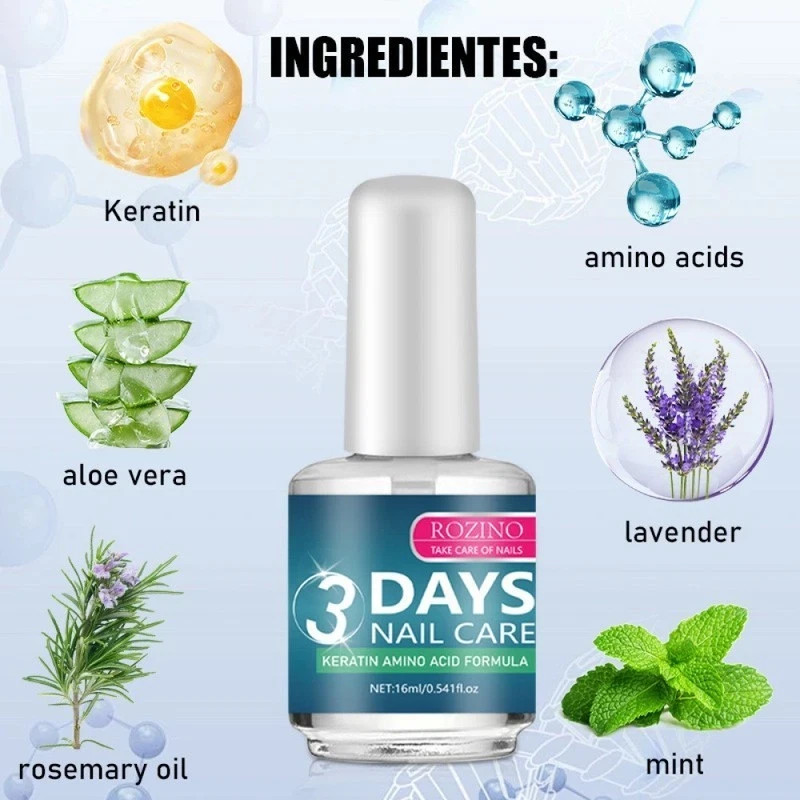 3 Days Nail Care Nail Nourishing Oil Nail Strengthener for Damaged Hydrate Nails