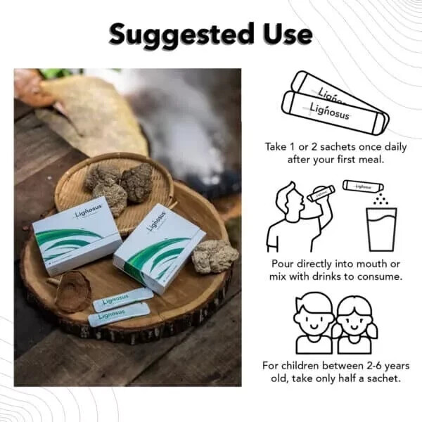 Lignosus Natural Lung Health Support 30 Sachets / FREE Same Day Shipping Mon-Sat