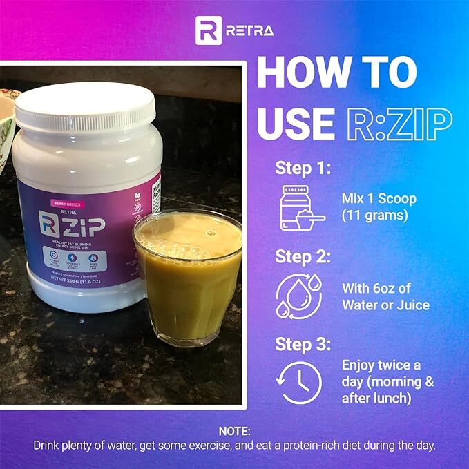 Rzip drink fat burning energy Berry Breeze Flavor