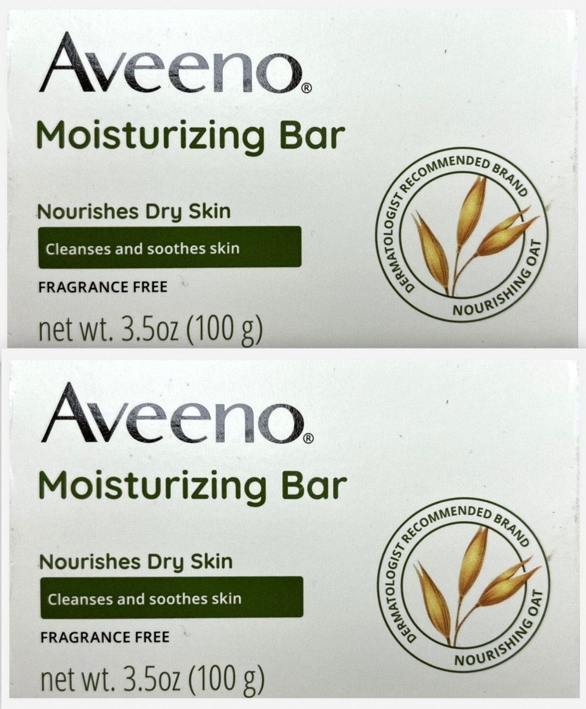 Aveeno Moisturizing Bar w/ Nourishing Oat 3.5oz ( 2 bars )