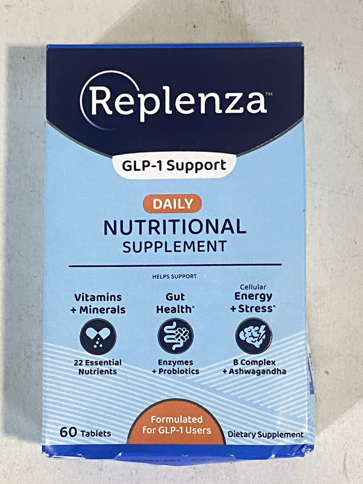 Replenza Daily Nutritional Supplement 60ct Exp-08/2026 NEW SEALED