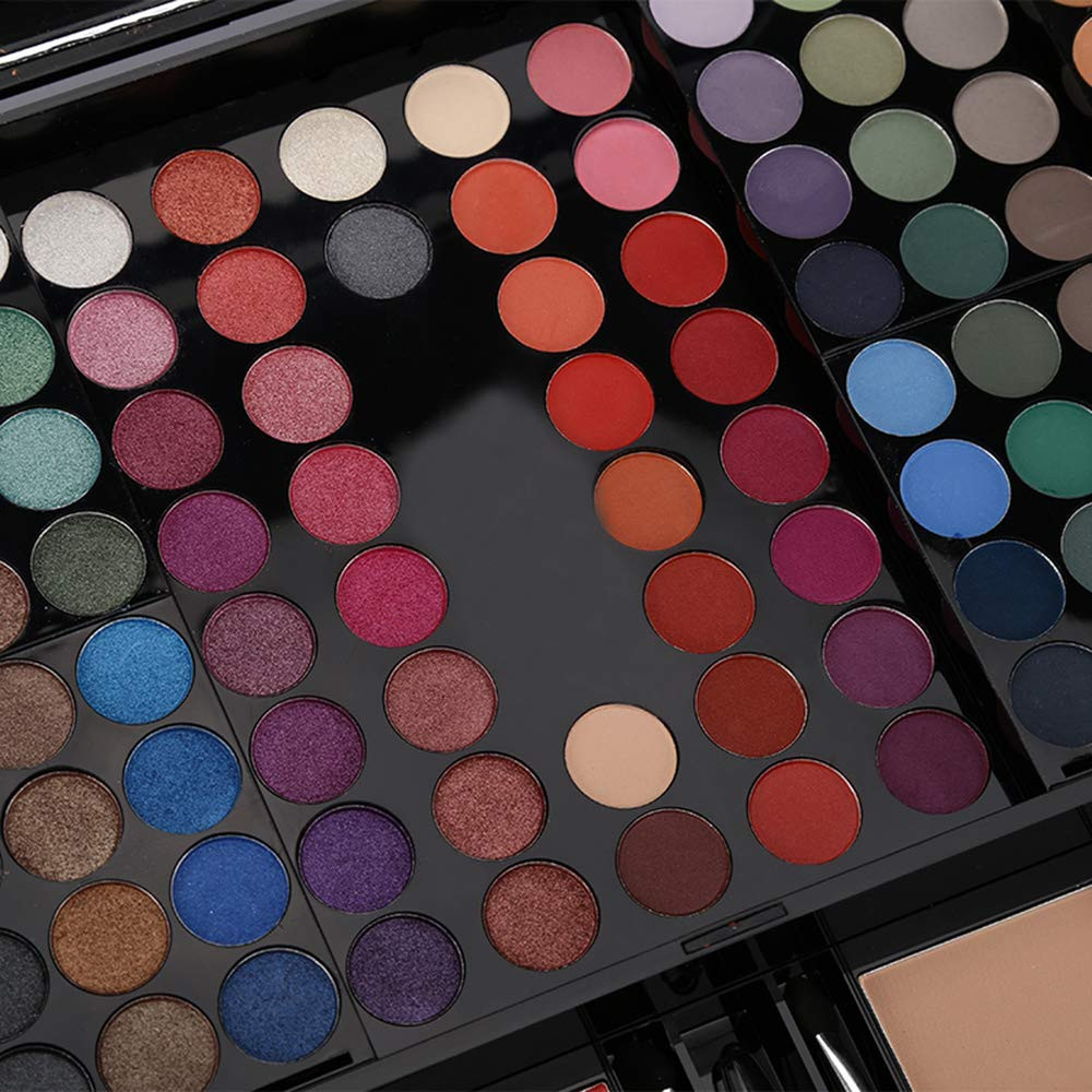 190 Colors Cosmetic Make up Palette Set Kit Combination with Eyeshadow Facial Bl
