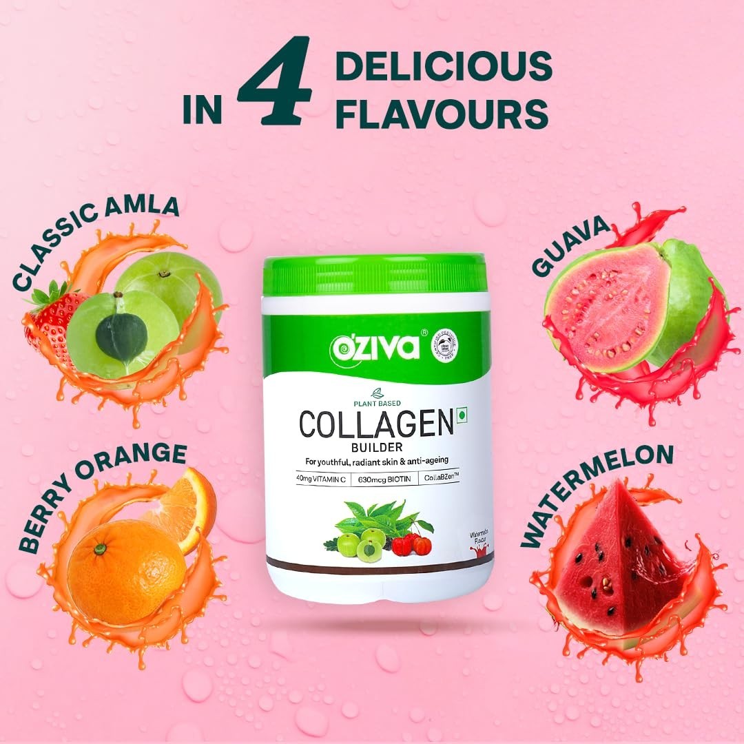 3 Pack O.Ziva Vegan Collagen Powder Watermelon 200g