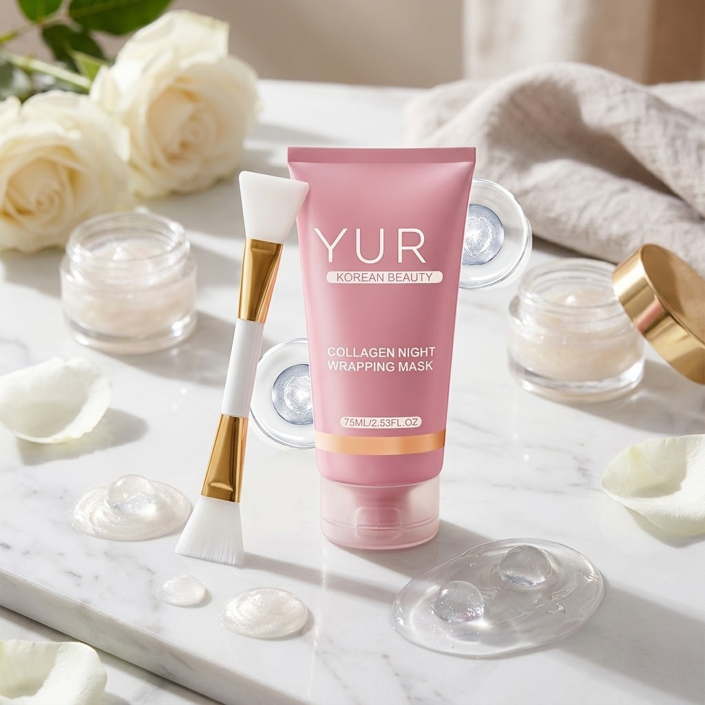 Yuri Korean Beauty Collagen Night Wrapping Mask Skincare Facial Hydrating