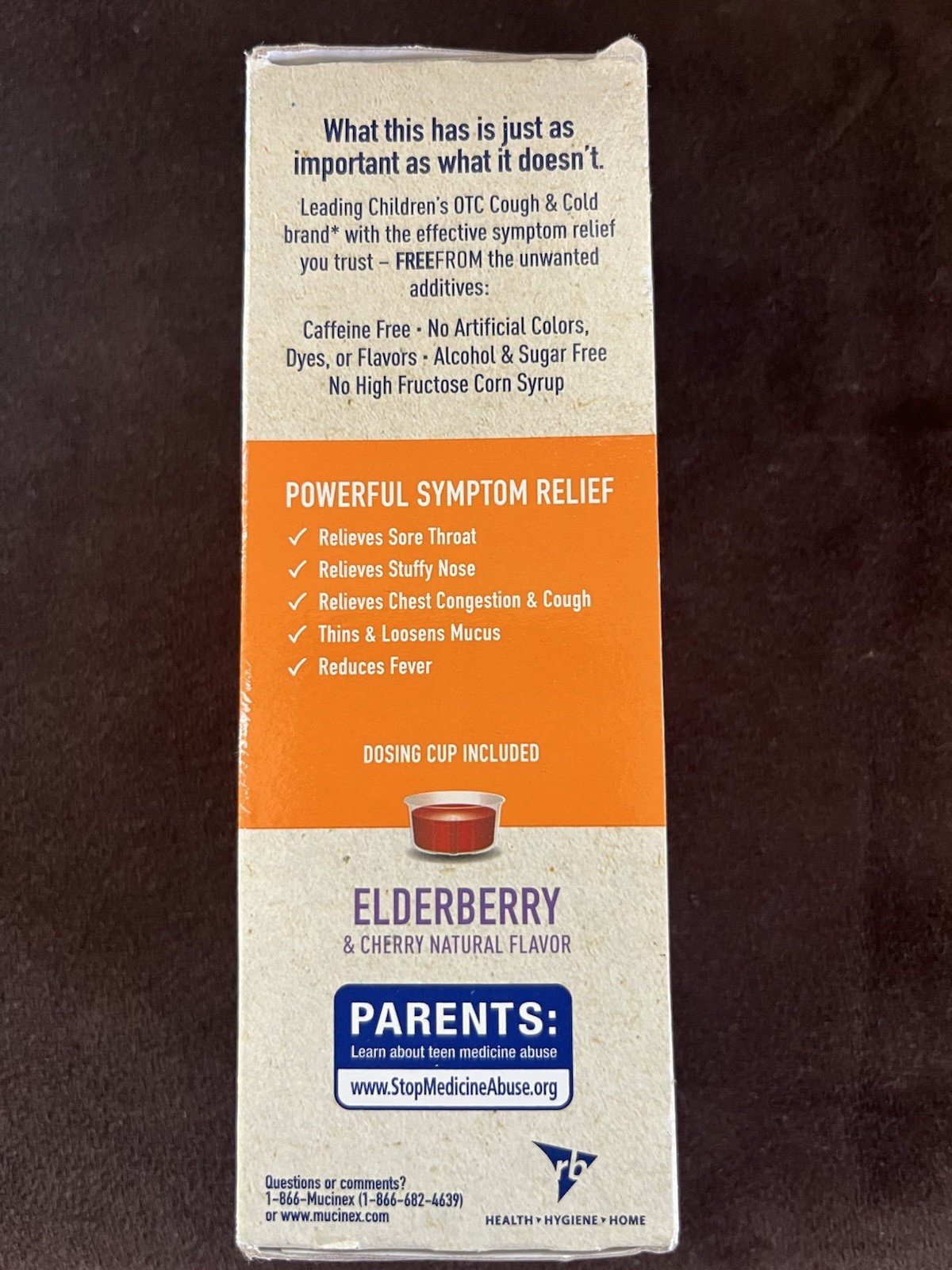 2x Mucinex Children`s MultiSymptom Cold & Sore Throat Elderberry 4oz Exp.10/26