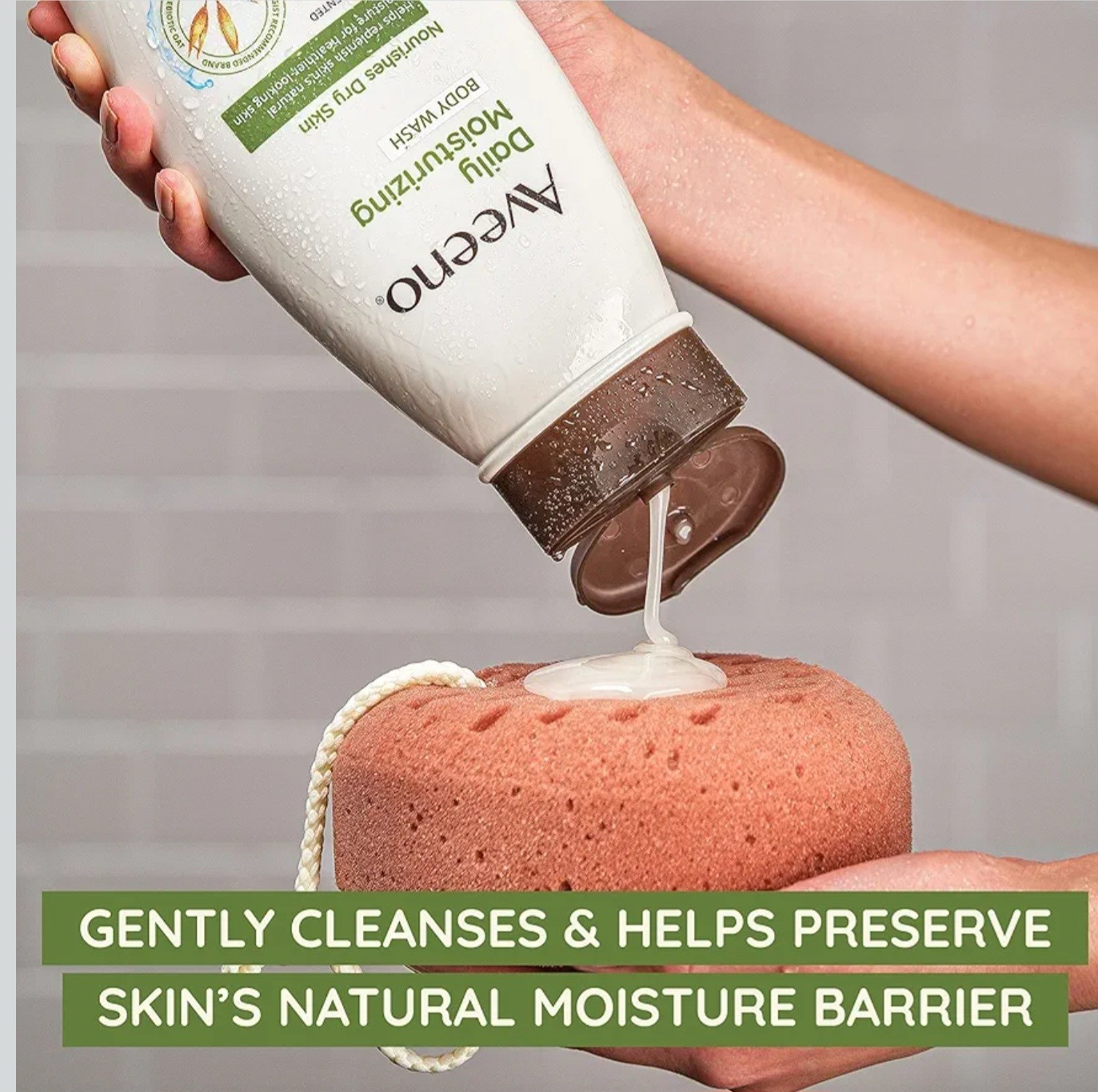 2 Aveeno Daily Moisturizing 18 fl. oz. Body Washes w Prebiotic Oat Light Scent