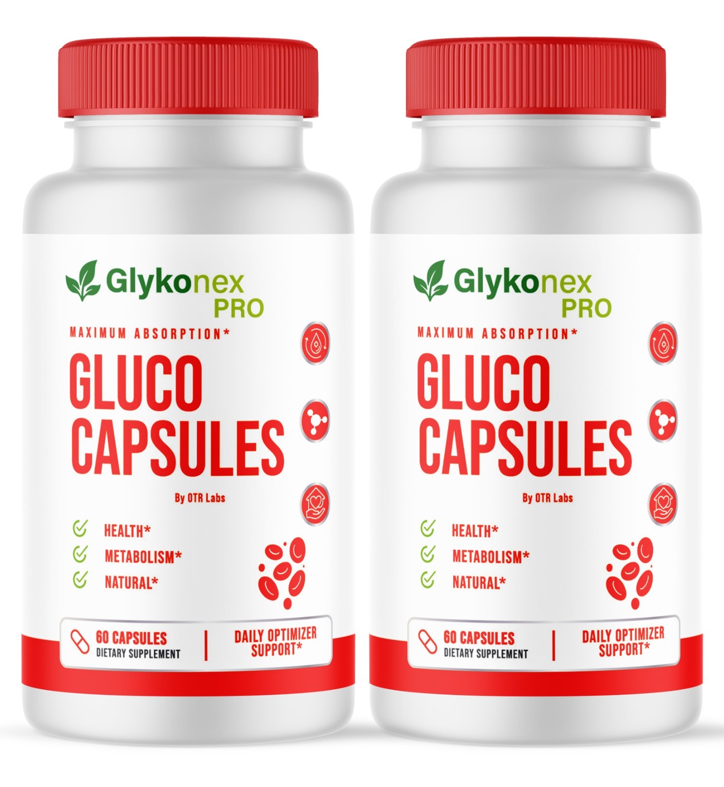GlykoNex Gluco Capsules Blood Health Support Dietary Supplement 120 Capsules