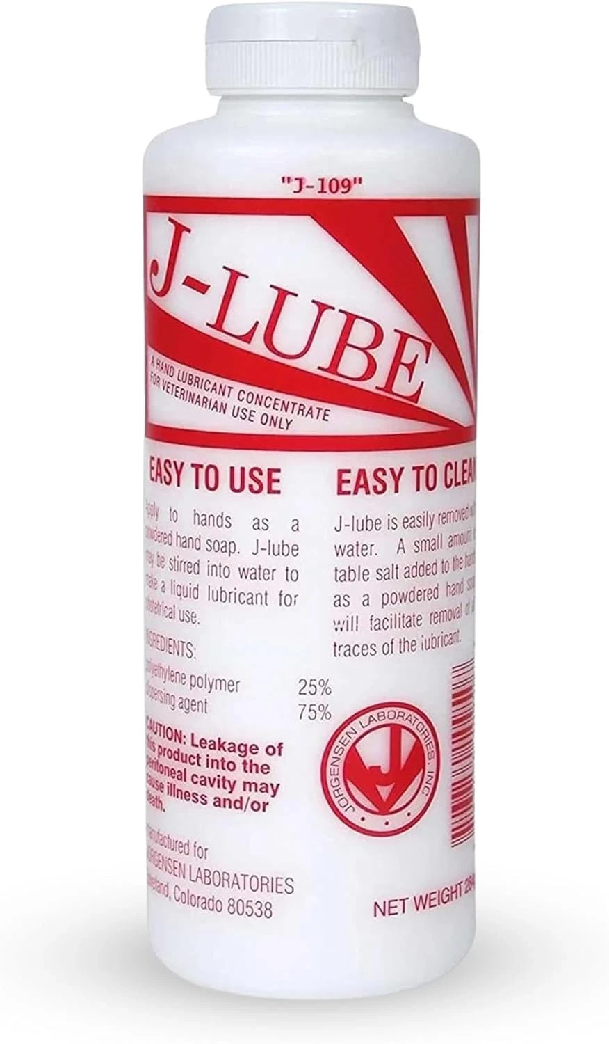 1-3 pack JorVet J-Lube Veterinary Obstetrical Lubricant Powder – Easy-Mix, 10oz