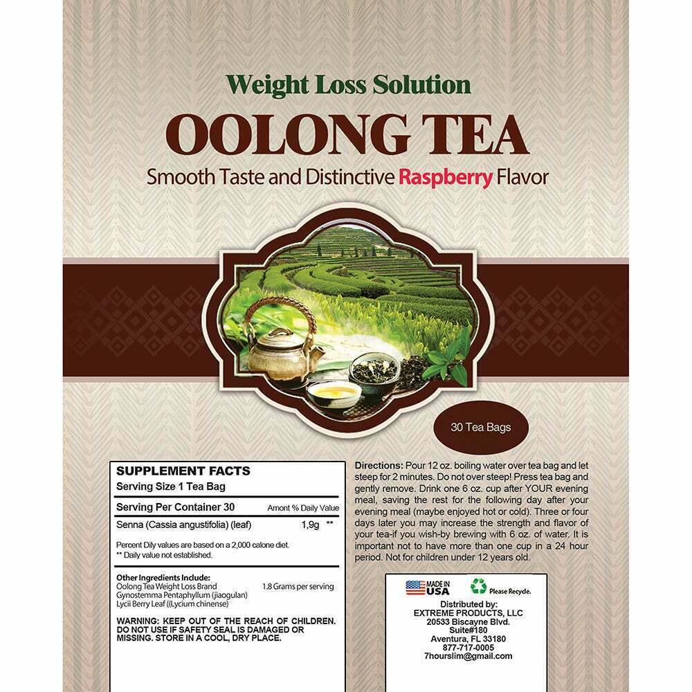 100% Herbal Oolong Tea Detox Cleanser Weight Loss Slimming 30 Bags Free Shipping