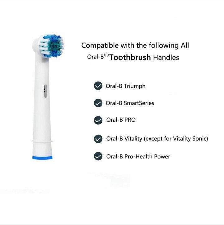 20PCS Precision Electric Toothbrush Replacement Fit For Oral B Braun Brush Heads