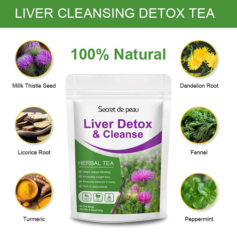 30Tea Bags Liver,Kidney and Pancrea Herbal Compound Detox & Cleanse Herbal Tea