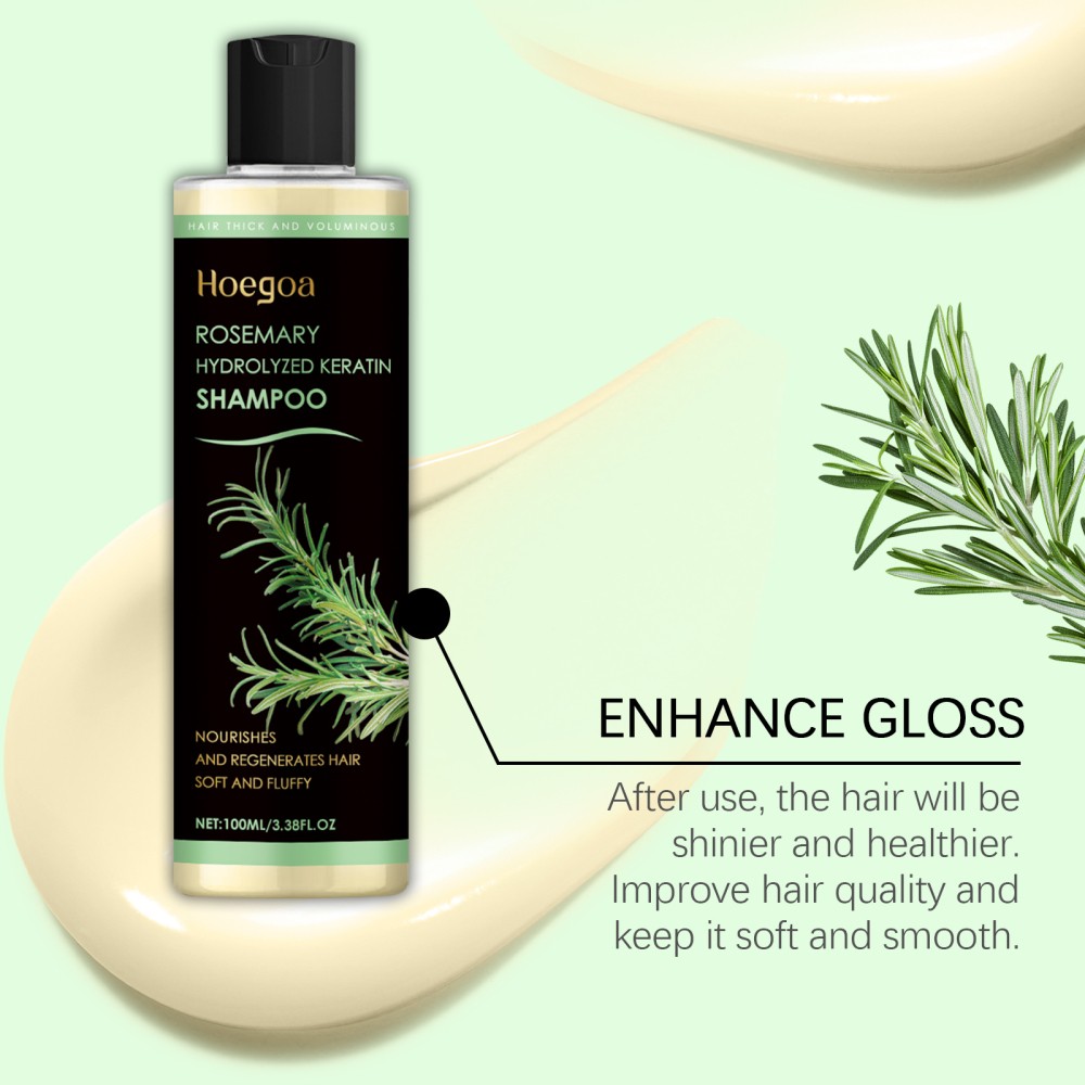 2 Pack Organic Rosemary Hair Growth Shampoo for Women and Men-Natural Thickening